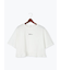 裾フリル刺繍Tシャツ