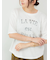 レースロゴプリントTシャツ