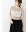 レースロゴプリントTシャツ