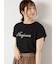 【接触冷感】スパンコールロゴフレンチスリーブTシャツ