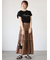 【接触冷感】スパンコールロゴフレンチスリーブTシャツ
