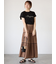 【接触冷感】スパンコールロゴフレンチスリーブTシャツ