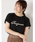 【接触冷感】スパンコールロゴフレンチスリーブTシャツ