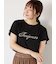 【接触冷感】スパンコールロゴフレンチスリーブTシャツ