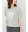 【接触冷感】レース刺繍クロップドTシャツ