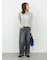 【接触冷感】レース刺繍クロップドTシャツ