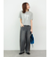 【接触冷感】レース刺繍クロップドTシャツ