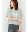 【接触冷感】レース刺繍クロップドTシャツ