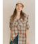 オンブレーチェックフリルブラウス《2025autumn catalog item》