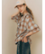 オンブレーチェックフリルブラウス《2025autumn catalog item》