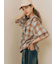 オンブレーチェックフリルブラウス《2025autumn catalog item》