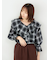 オンブレーチェックフリルブラウス《2025autumn catalog item》
