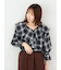 オンブレーチェックフリルブラウス《2025autumn catalog item》