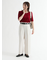 タックストレートパンツ