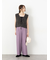 タックストレートパンツ