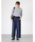 タックストレートパンツ