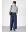 タックストレートパンツ