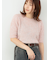リボンヤーンハーフスリーブニット