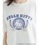 【HELLO KITTY】ミニ裏毛プリント5分袖トップス