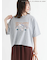 【HELLO KITTY】ミニ裏毛プリント5分袖トップス