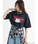 【HELLO KITTY】ミニ裏毛プリント5分袖トップス