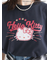 【HELLO KITTY】ミニ裏毛プリント5分袖トップス