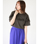 ピグメントVフリルTシャツ