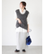 胸刺繍オーバーサイズシャツ《2025autumn catalog item》