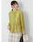 フロントタック入りシアーシャツ