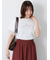 型押しプリント袖切替Tシャツ