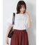 型押しプリント袖切替Tシャツ