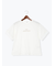 型押しプリント袖切替Tシャツ