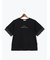 型押しプリント袖切替Tシャツ