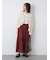 Vネックチュールフリンジカーディガン