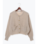ブークレ金釦クルーネックカーディガン