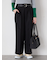 タックストレートパンツ