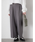 タックストレートパンツ