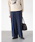 タックストレートパンツ