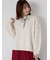 もちもちメランジクルーネックニット