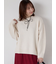 もちもちメランジクルーネックニット