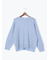 もちもちメランジクルーネックニット