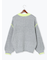 片畦配色オーバーサイズニットプルオーバー