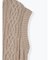後ろ開きライン入りニットベスト