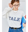 【YALE】カレッジロゴプリント長袖Tシャツ