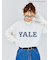 【YALE】カレッジロゴプリント長袖Tシャツ