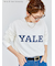 【YALE】カレッジロゴプリント長袖Tシャツ