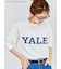 【YALE】カレッジロゴプリント長袖Tシャツ