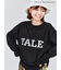 【YALE】カレッジロゴプリント長袖Tシャツ