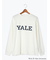 【YALE】カレッジロゴプリント長袖Tシャツ