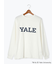 【YALE】カレッジロゴプリント長袖Tシャツ